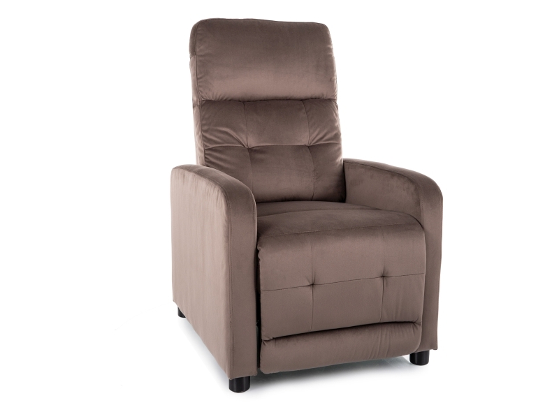 Кресло SIGNAL OTUS Velvet Bluvel 38 раскладное, капучино